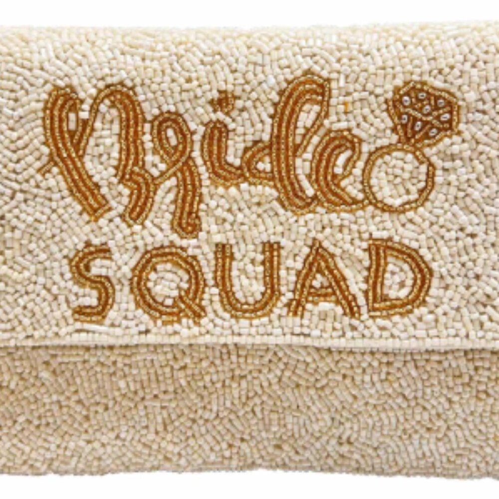 LA CHIC Bride Squad Bridal Mini Clutch